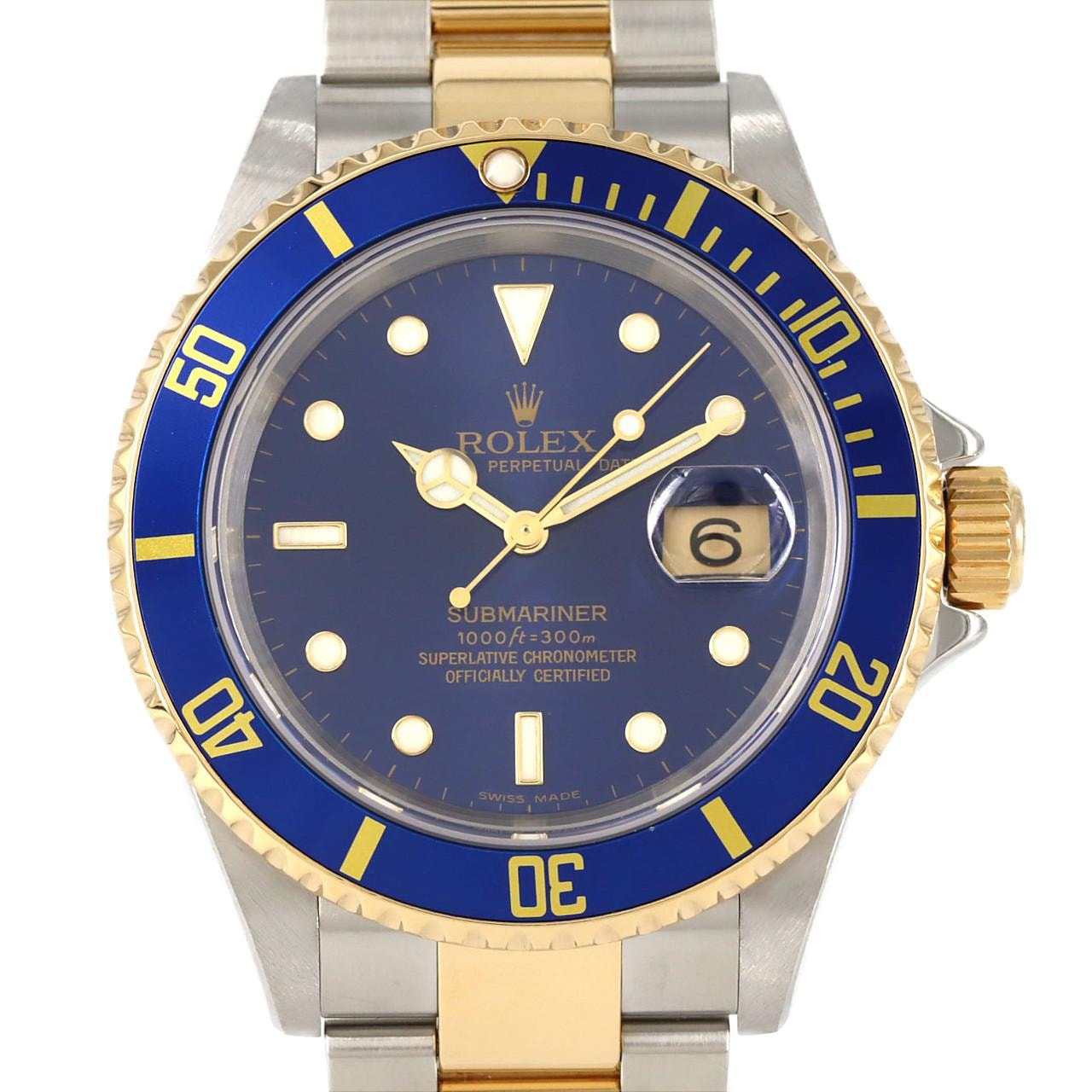 ロレックス サブマリーナーデイト 16613 SSxYG 自動巻 F番