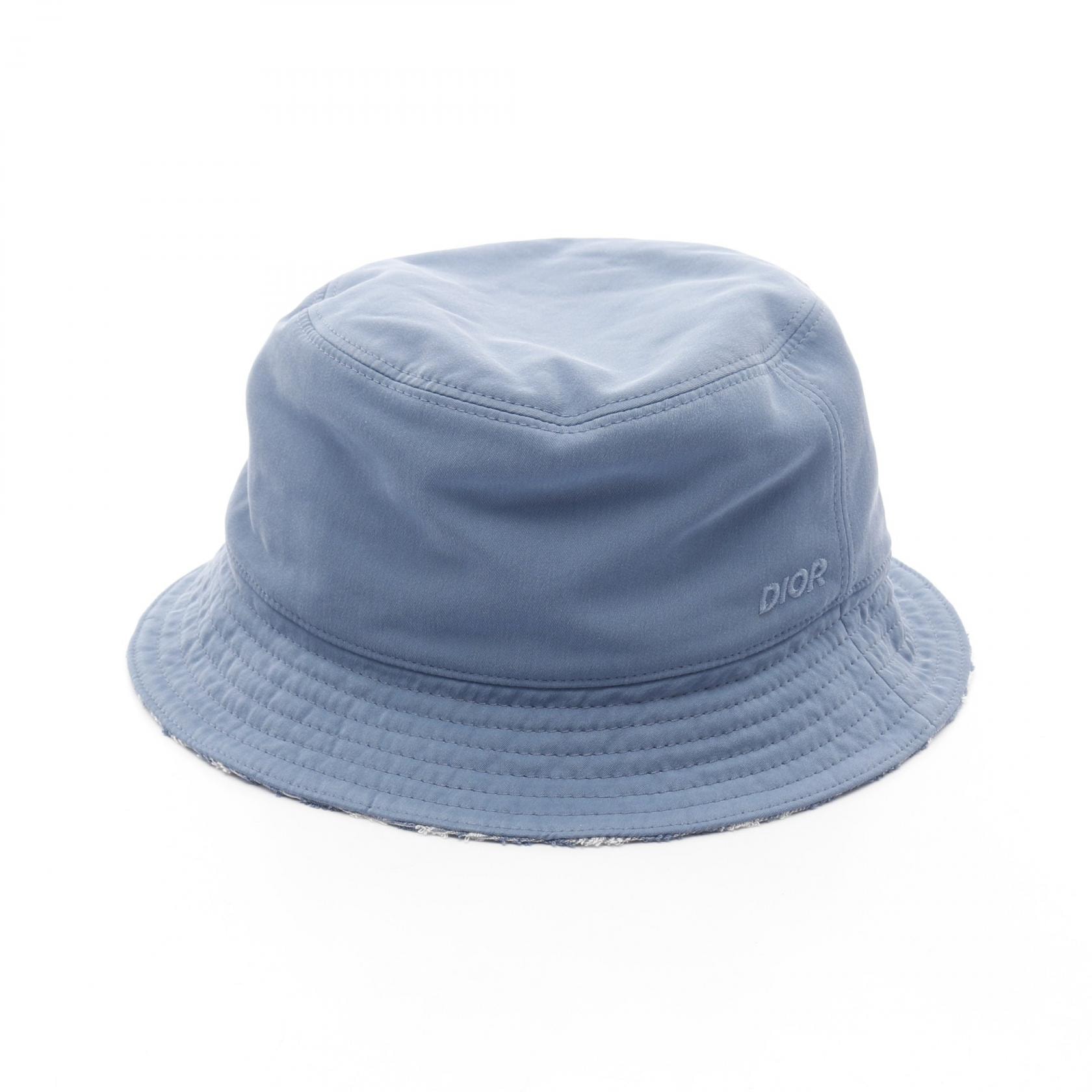 ディオール Dior DIOR AND PARLEY バケット ハット 帽子 ナイロン コットン メンズ ブルー系 / ホワイト系 393C906B5811581 【新品】