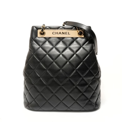 シャネル CHANEL シャネル マトラッセ レザー ブラック A93494 ショルダーバッグ【中古】
