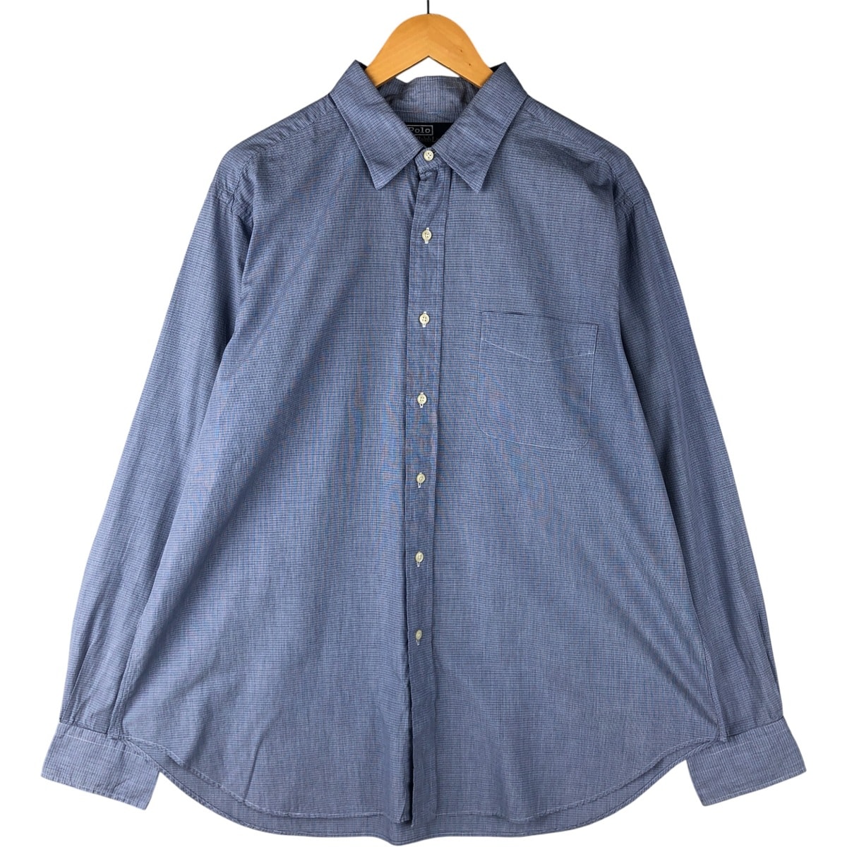 古着 ラルフローレン Ralph Lauren POLO by Ralph Lauren ANDREW 長袖 コットンチェックシャツ メンズXL相当/eaa601724