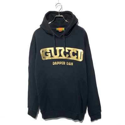 Gucci × DAPPER DAN Logo Print HoodieBlack