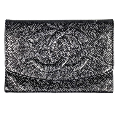 CHANEL シャネル 小銭入れ カードケース ココマーク キャビアスキン ブラック