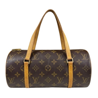 ルイヴィトン パピヨン26 モノグラム ハンドバッグ モノグラムキャンバス M51386 ブラウン レディース LOUIS VUITTON 中古