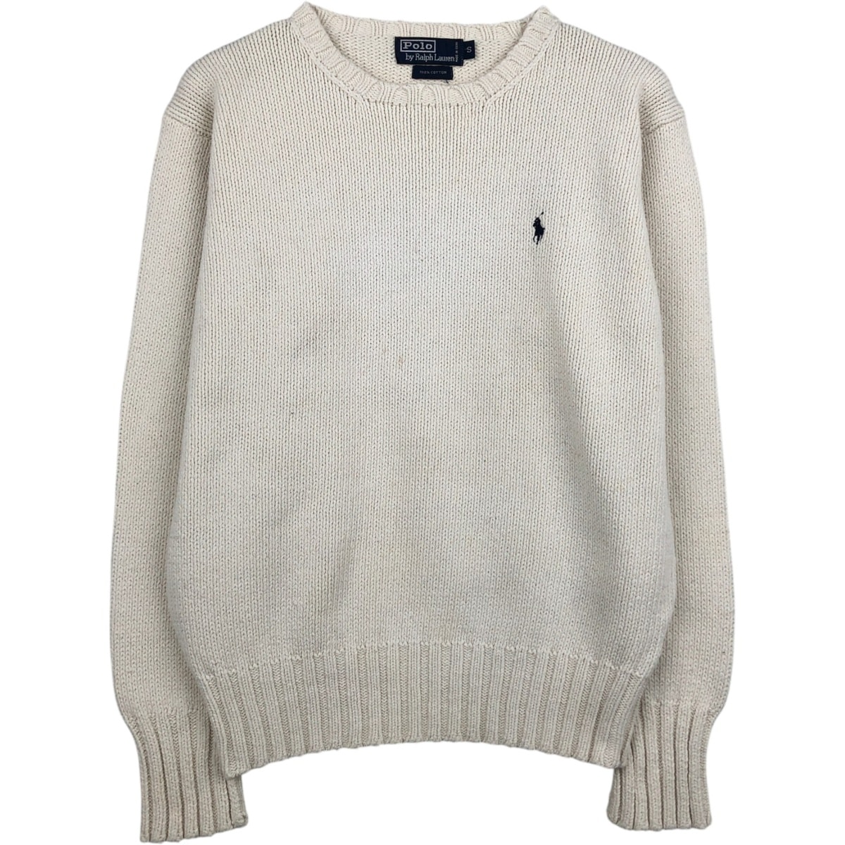 古着 ラルフローレン Ralph Lauren POLO by Ralph Lauren コットンニットセーター メンズS相当/eaa618590