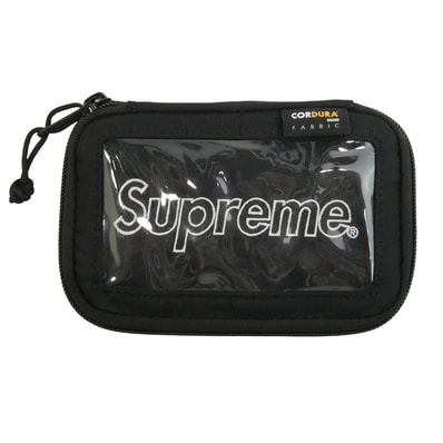 Supreme 19FW Small Zip Pouch "Black"