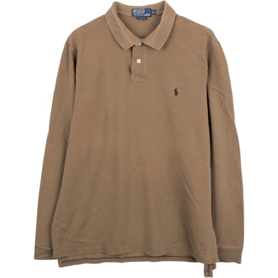 古着 ラルフローレン Ralph Lauren POLO by Ralph Lauren CUSTOM FIT 長袖 ポロシャツ メンズXL相当/eaa667182