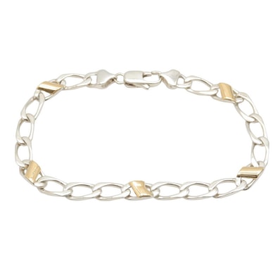 ティファニー TIFFANY&CO ブレスレット ブレスレット アクセサリー K18(イエローゴールド) シルバー925 メンズ レディース シルバー系 / ゴールド系 【中古】