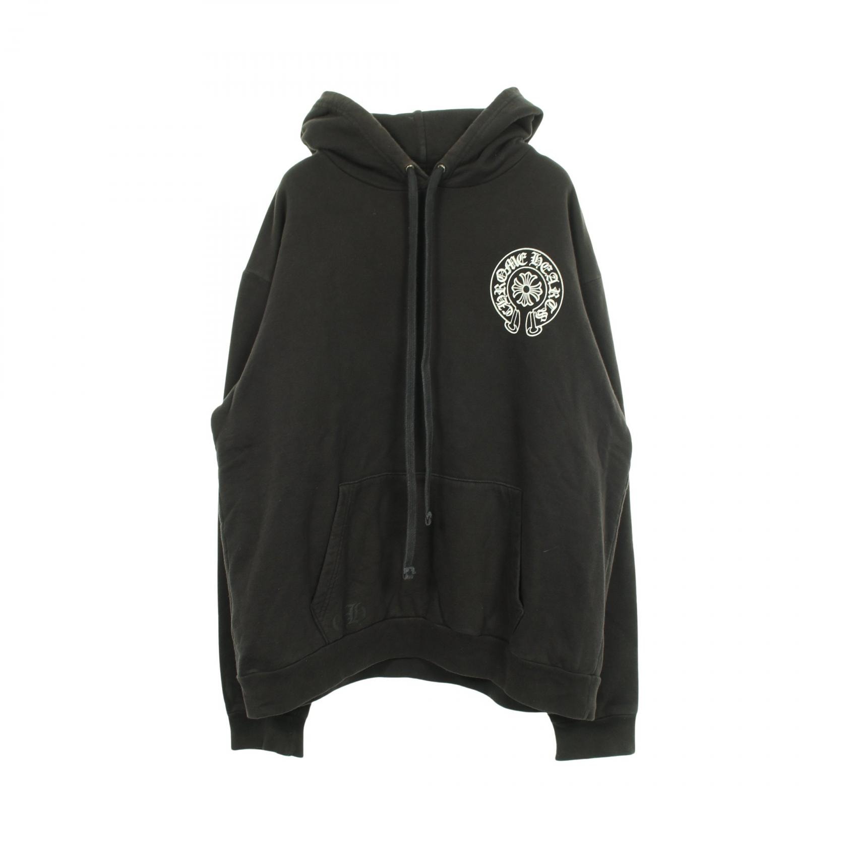 クロムハーツ CHROME HEARTS ホースシュー ロサンゼルス限定 パーカー 衣料品 トップス コットン メンズ ブラック系 【中古】