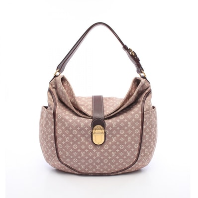 ルイ・ヴィトン LOUIS VUITTON ロマンス モノグラムイディール セピア ショルダーバッグ バッグ キャンバス レザー モノグラム・イディール セピア レディース ピンク系 / ボルドー系 M56701 【中古】