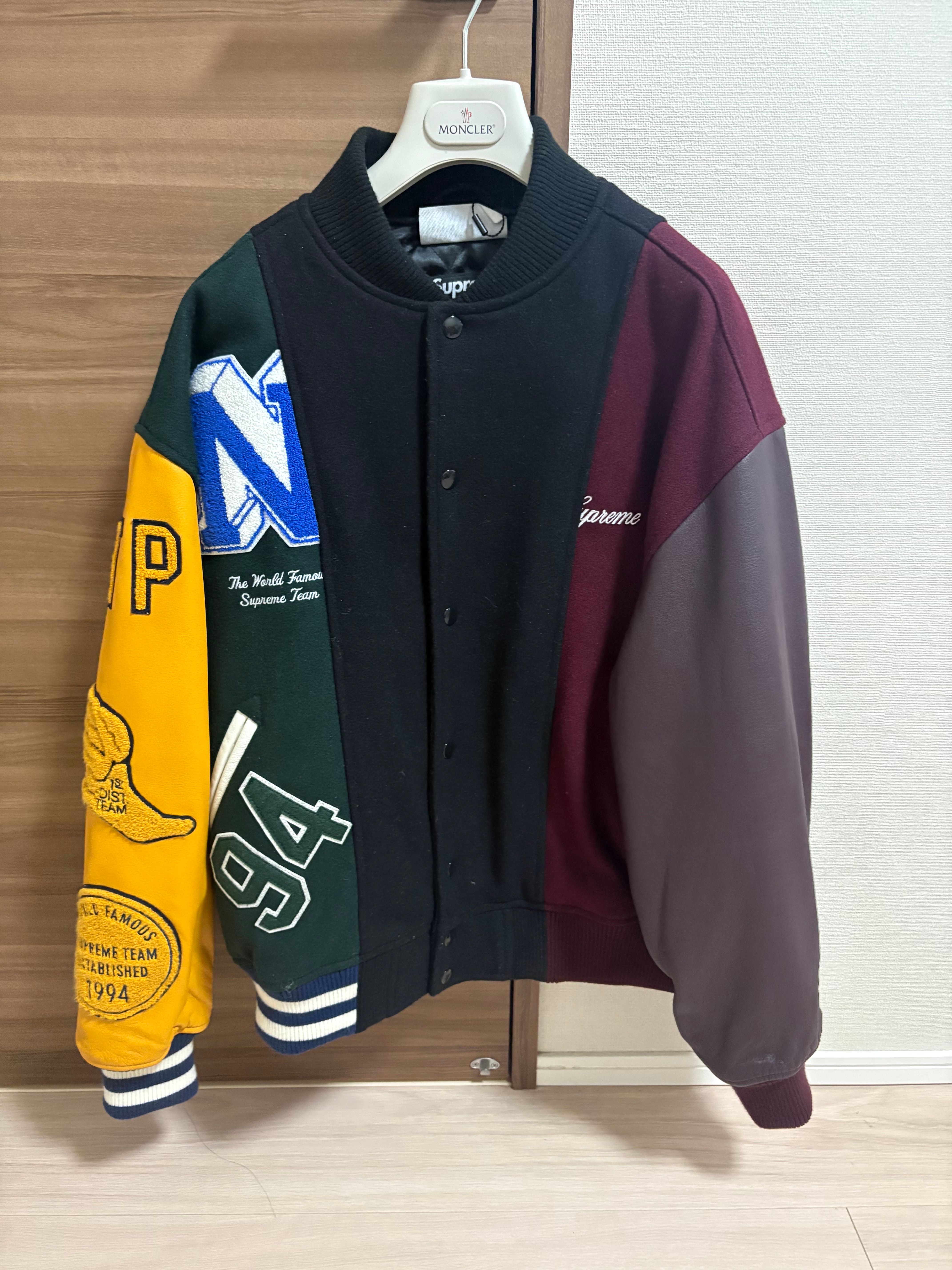 Supreme x MM6 Maison Margiela Split Varsity Jacket "Multicolor"