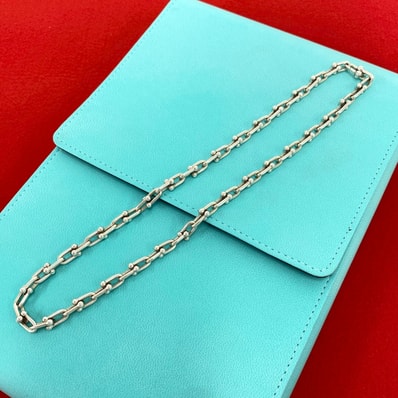 TIFFANY&Co. ティファニー ハードウェア スモール リンク ネックレス シルバー925 ネックレス シルバー
35946