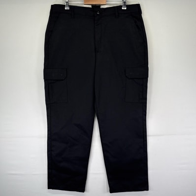 古着 レッドキャップ RED KAP ワークパンツ ワンポイントロゴ カーゴパンツ 大きいサイズ 長ズボン w38 L32 ブラック メンズ