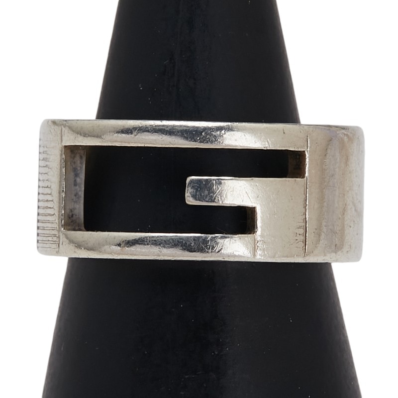 グッチ ブランデッドG リング 指輪 #9 SV925 シルバー レディース GUCCI 【中古】