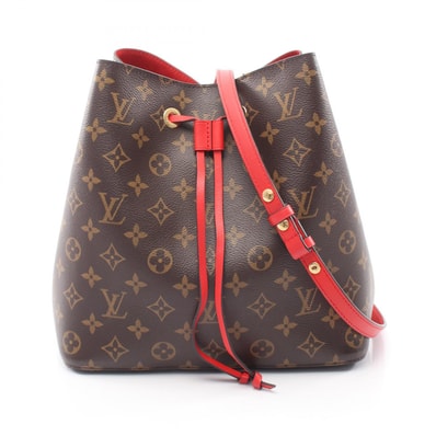 ルイ・ヴィトン LOUIS VUITTON ネオノエ ショルダーバッグ バッグ PVCコーティングキャンバス レザー モノグラム コクリコ レディース ブラウン系 / レッド系 M44021 【中古】