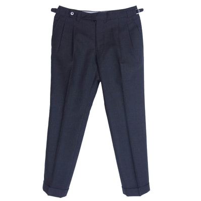 BEAMS ビームス パンツ ビームスF IGARASHI TROUSERS イガラシトラウザーズ サイドシンチ アジャスター スラックス パンツ ダークグレー系 48【美品】【中古】