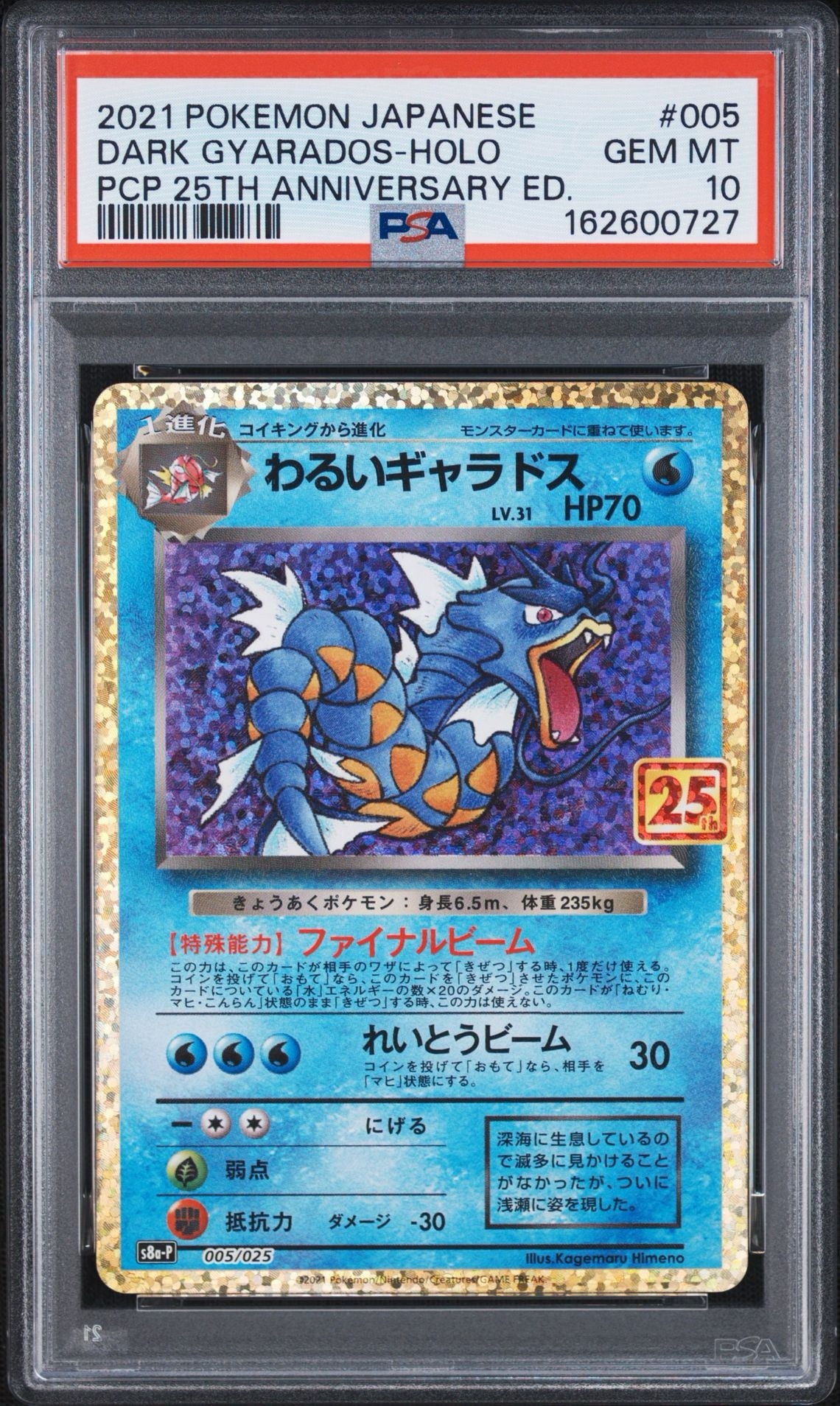 わるいギャラドス 25th プロモ ポケモンカード わるいギャラドス: プロモ[S8a-P 005/025](プロモカードパック 25th