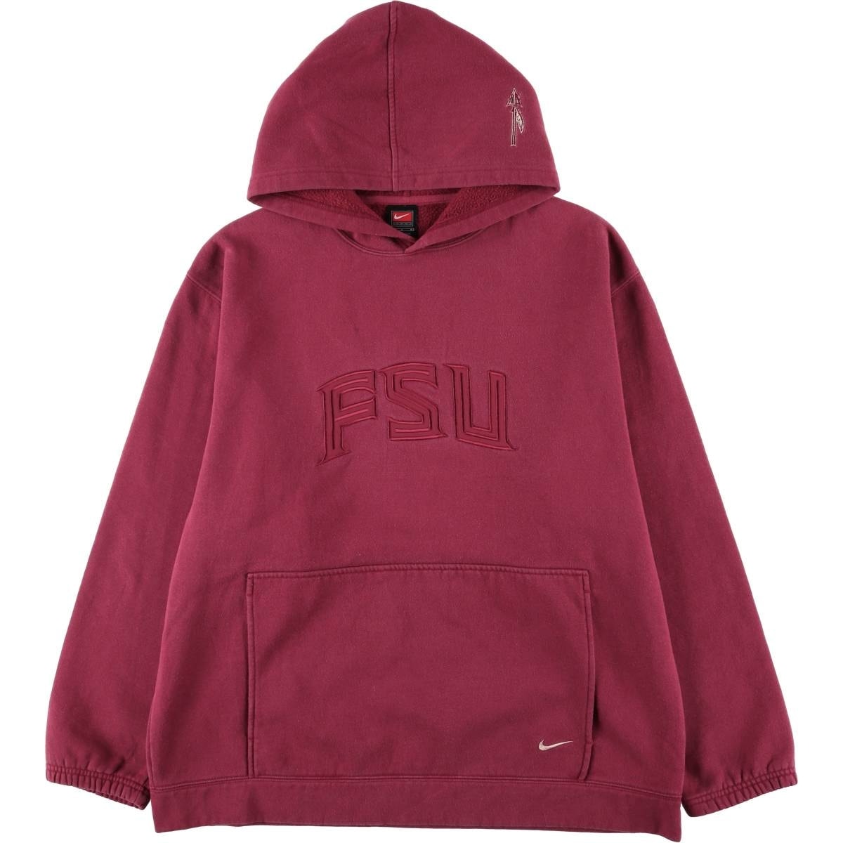 古着 ~00年代 ナイキ NIKE TEAM カレッジ スウェットプルオーバーパーカー メンズL相当/eaa588369