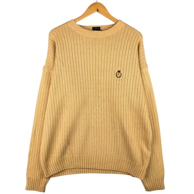 古着 80年代 ラルフローレン Ralph Lauren CHAPS チャップス リブ編み コットンニットセーター メンズL相当 ヴィンテージ/eaa588985