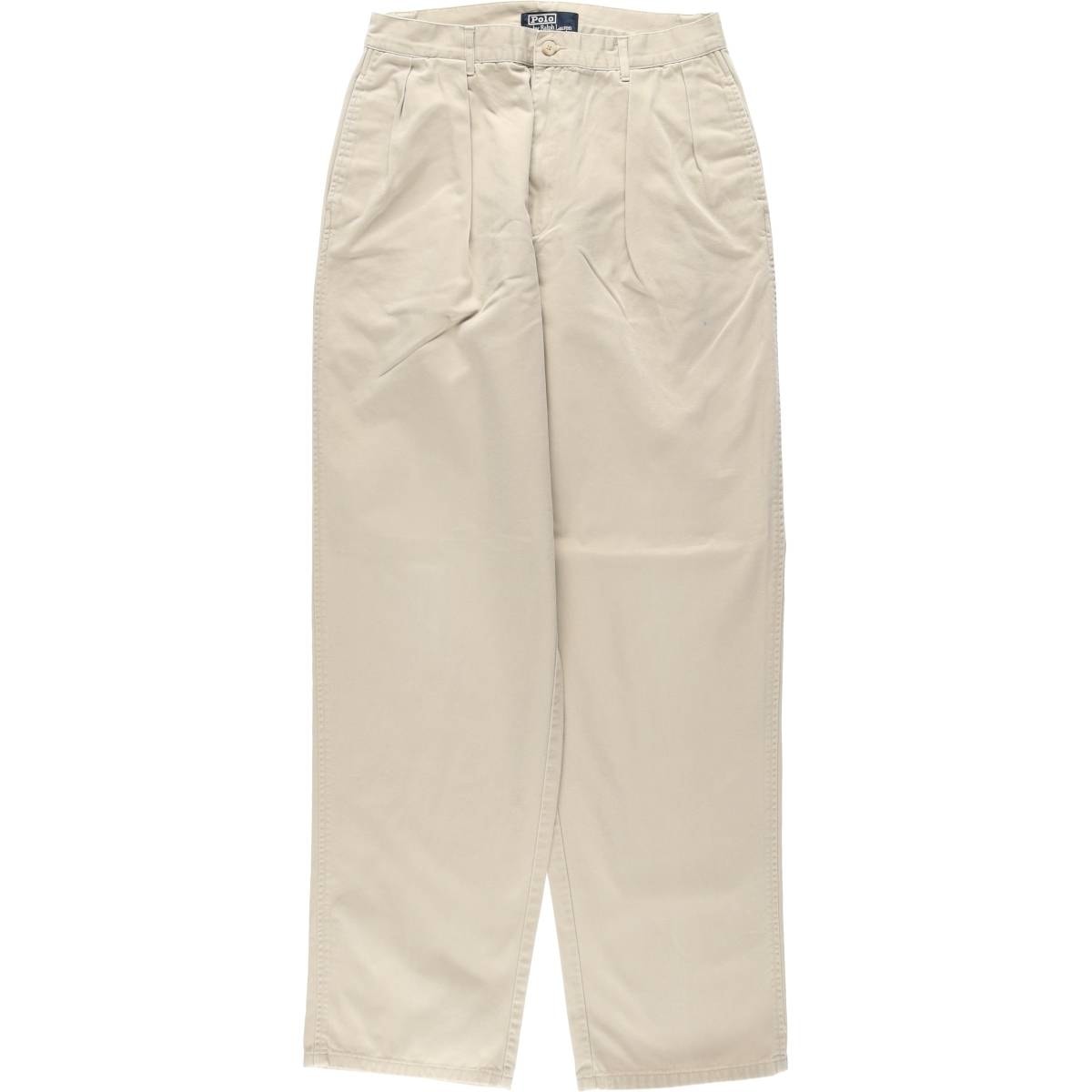 古着 ラルフローレン Ralph Lauren POLO by Ralph Lauren ツータック チノパンツ メンズw30相当/eaa648997