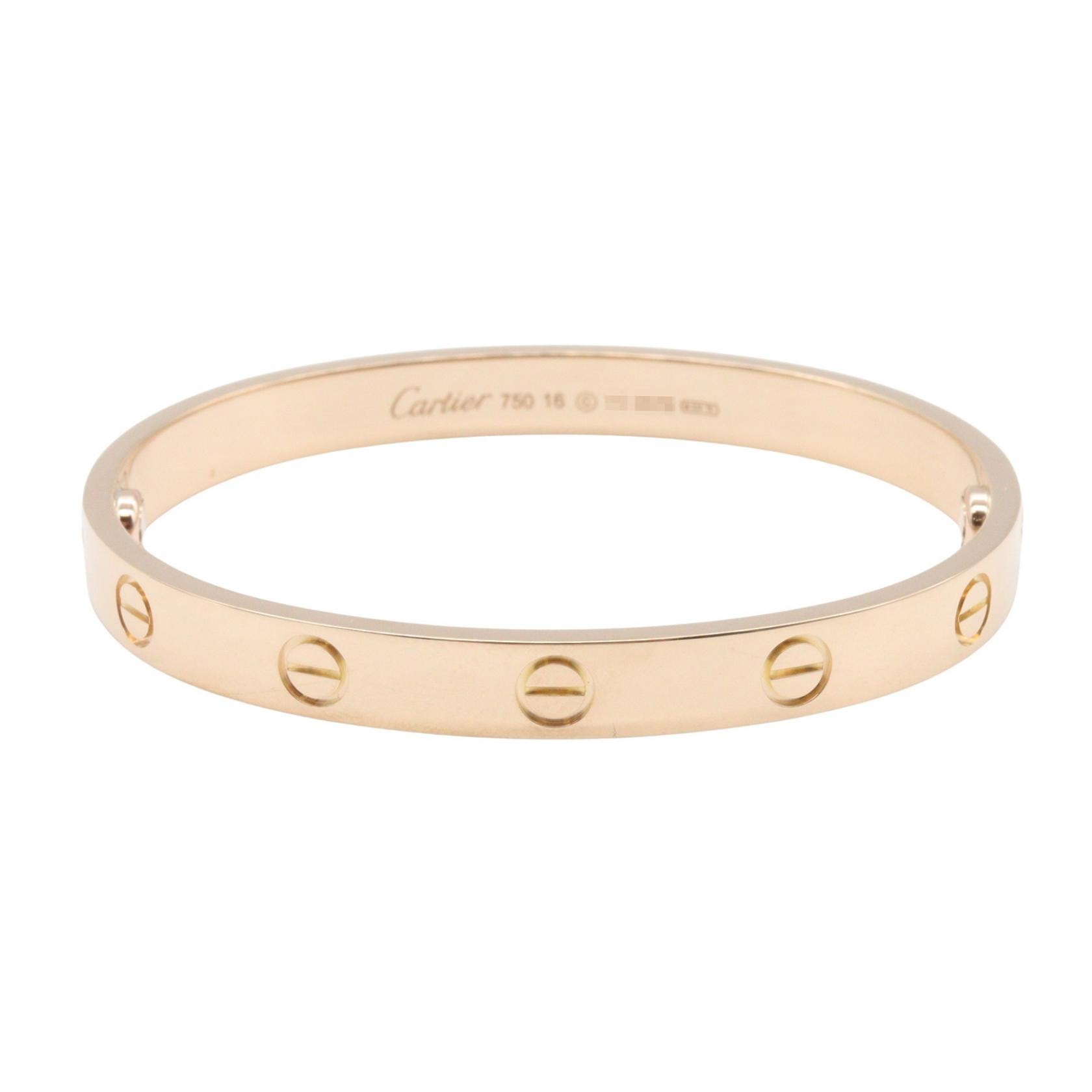 カルティエ CARTIER ラブブレス ブレスレット アクセサリー K18PG(ピンクゴールド) レディース ゴールド系 B6067417 【中古】