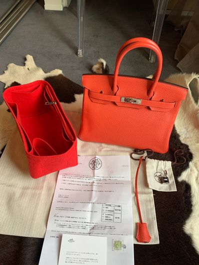 バーキン30 ルージュピヴォワンヌ 新品同様