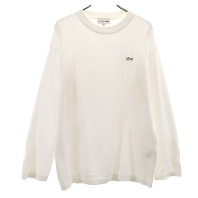 LACOSTE ラコステ 長袖 セーター S ホワイト ニット