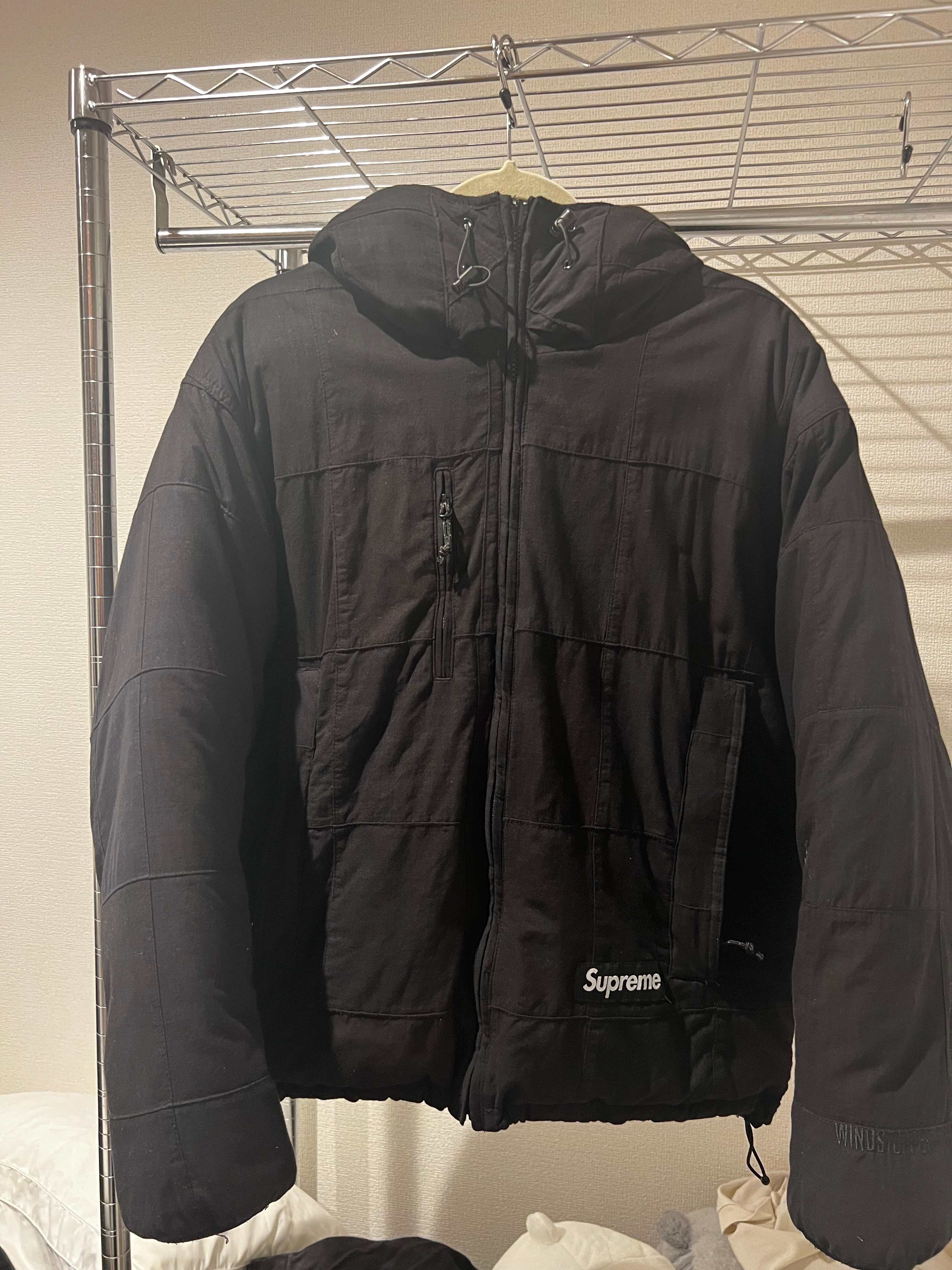 Supreme Madras Reversible Windstopper Puffer Jacket "Black"