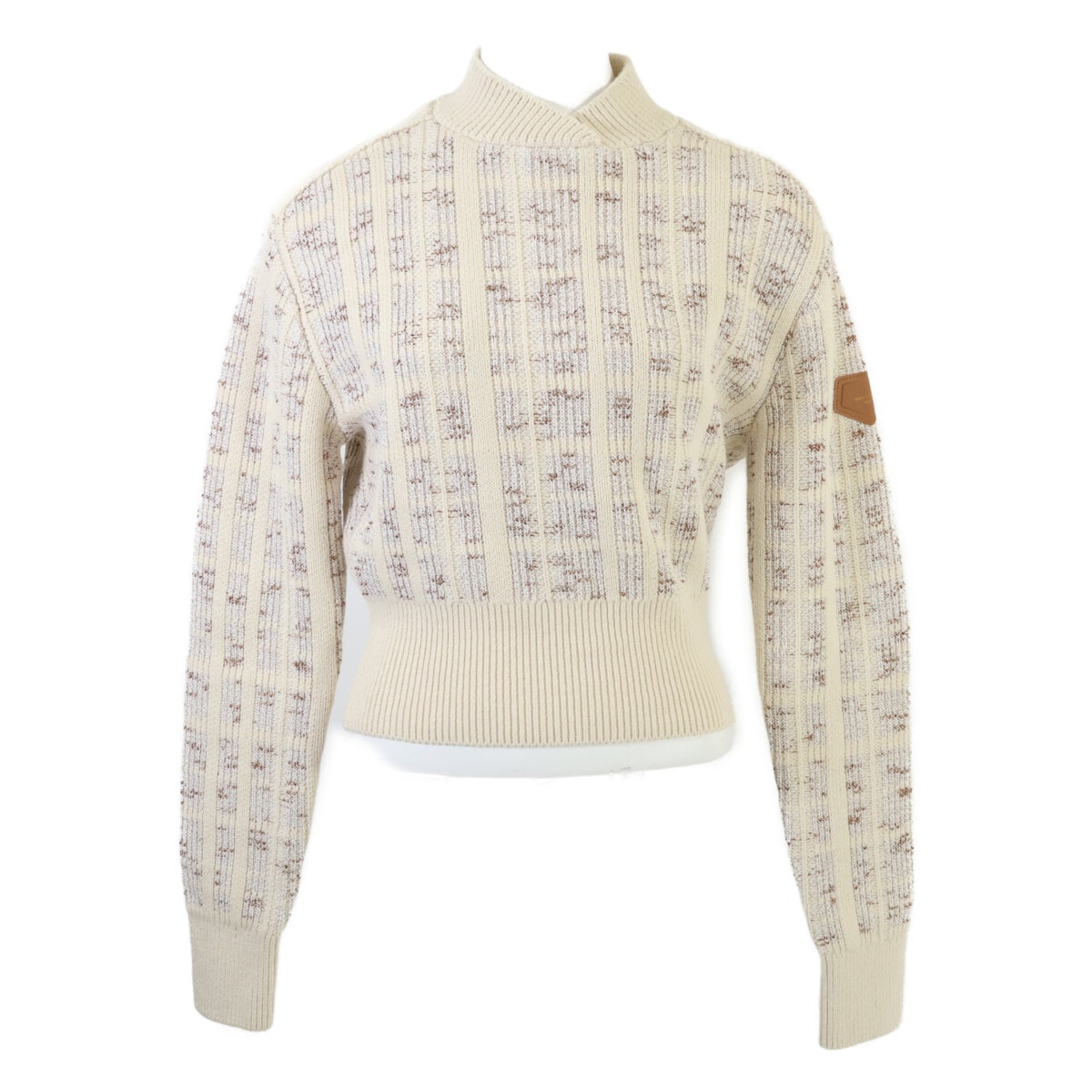 ルイヴィトン 【新品同様/国内正規/24年製】RW242WW MUV FRKL22 カシミヤ混 ツイード クロップド ニットセーター/ XS