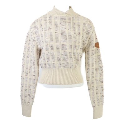 ルイヴィトン 【新品同様/国内正規/24年製】RW242WW MUV FRKL22 カシミヤ混 ツイード クロップド ニットセーター/ XS