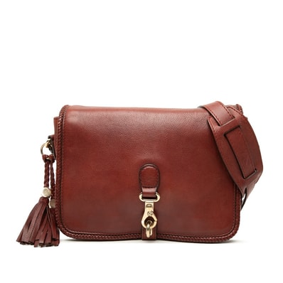 グッチ マラケシュ ショルダーバッグ 257024 ブラウン ボルドー レザー レディース GUCCI 【中古】