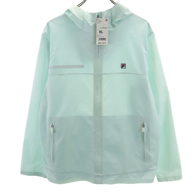 未使用 FILA フィラ ジャケット XL 水色 フード タグ付き