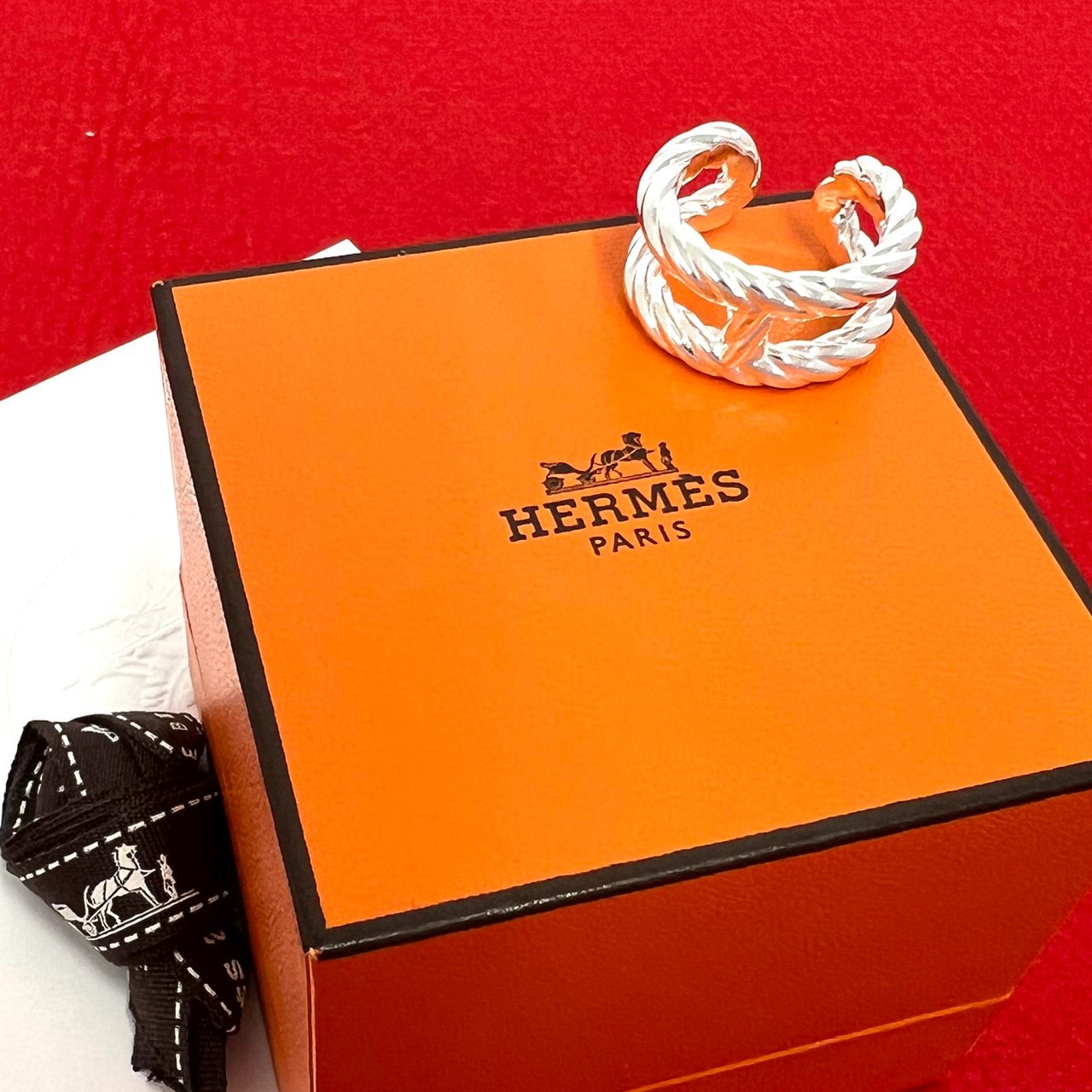 HERMES エルメス アレア リング シルバー925 リング・指輪 14号 シルバー
 19620