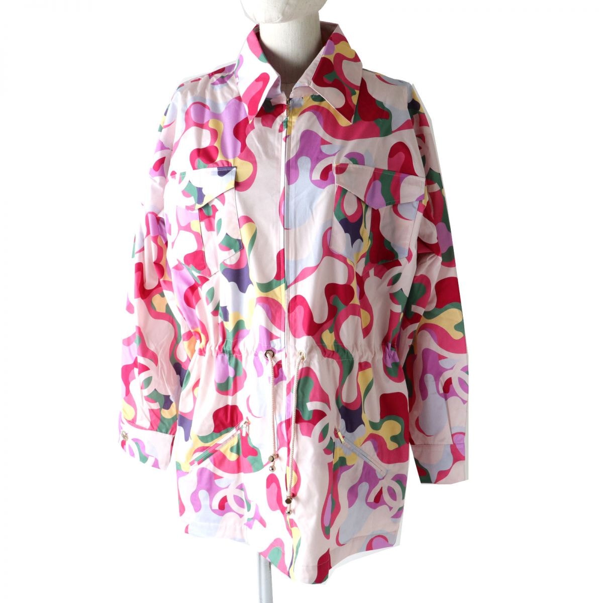 【ドンドン見直し】シャネル ジャケット マルチカラー(ピンク系) 34