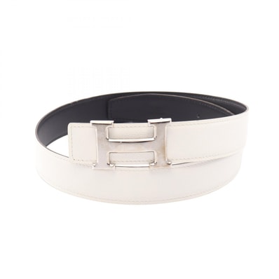 エルメス HERMES コンスタンスHベルト リバーシブル ベルト 衣料品 レザー ホワイト □J刻印(2006年製造) レディース ホワイト系 / ブラック系 【中古】