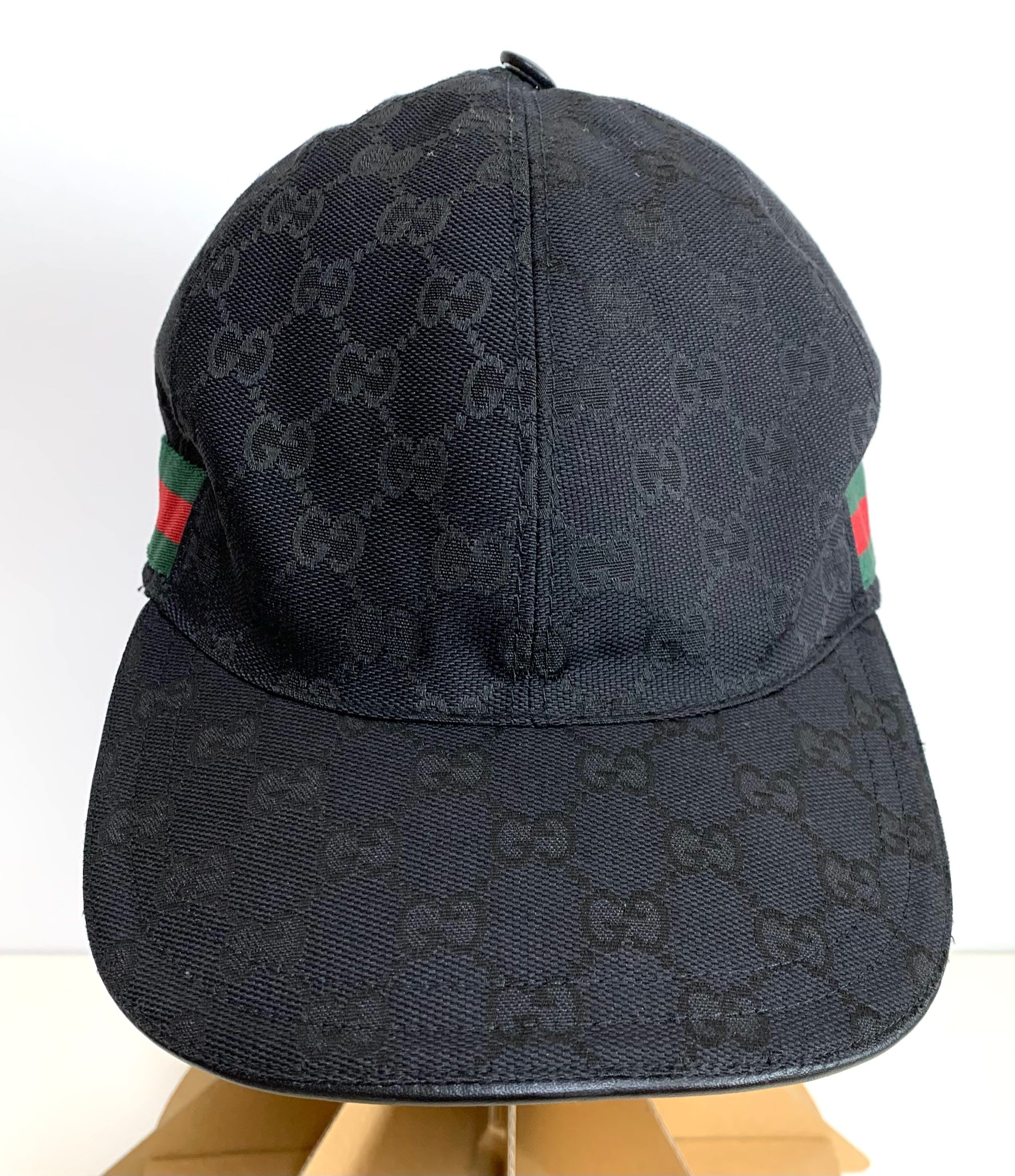 GUCCI Original GG Canvas Baseball Cap "Black"