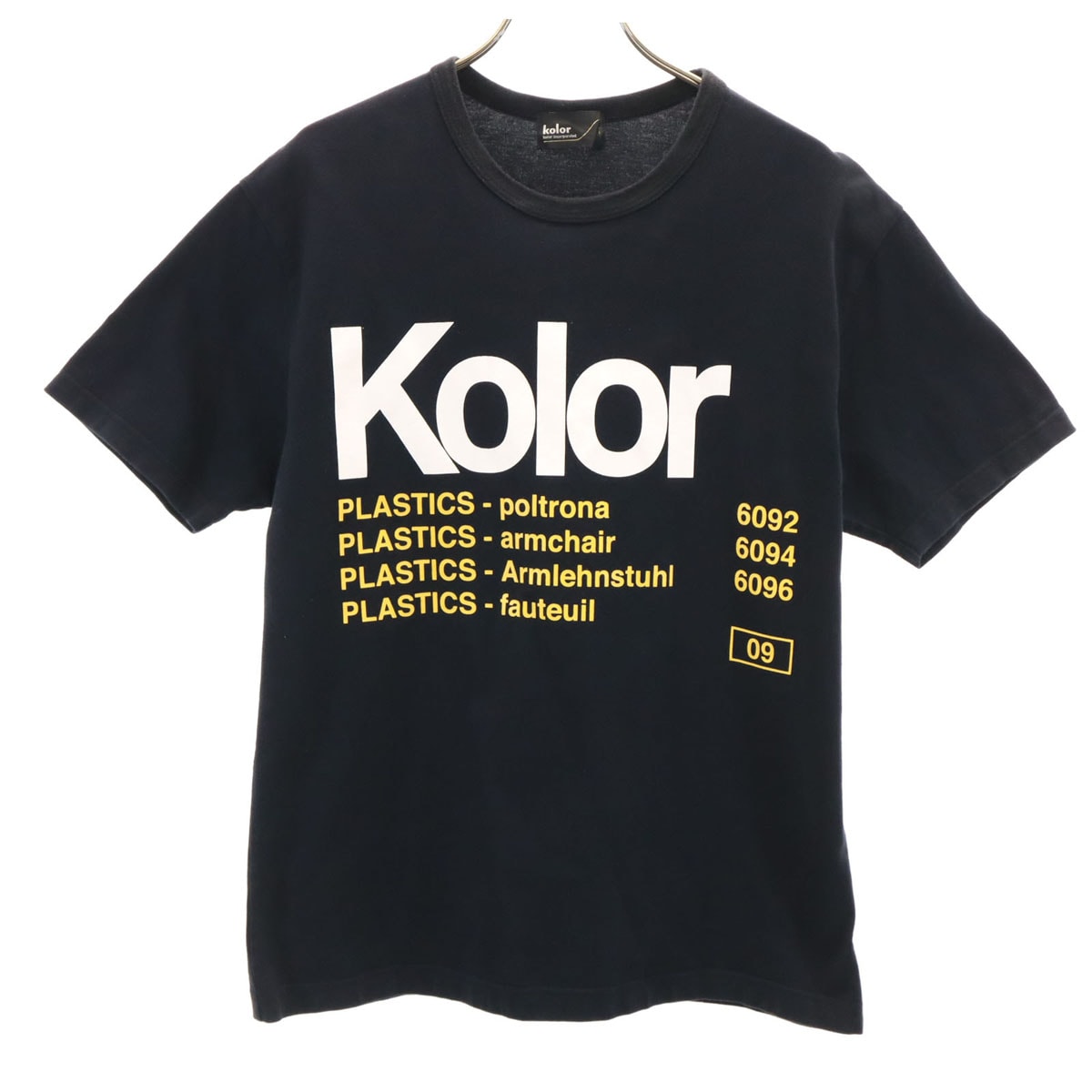kolor カラー 日本製 半袖 Tシャツ 1 ブラック