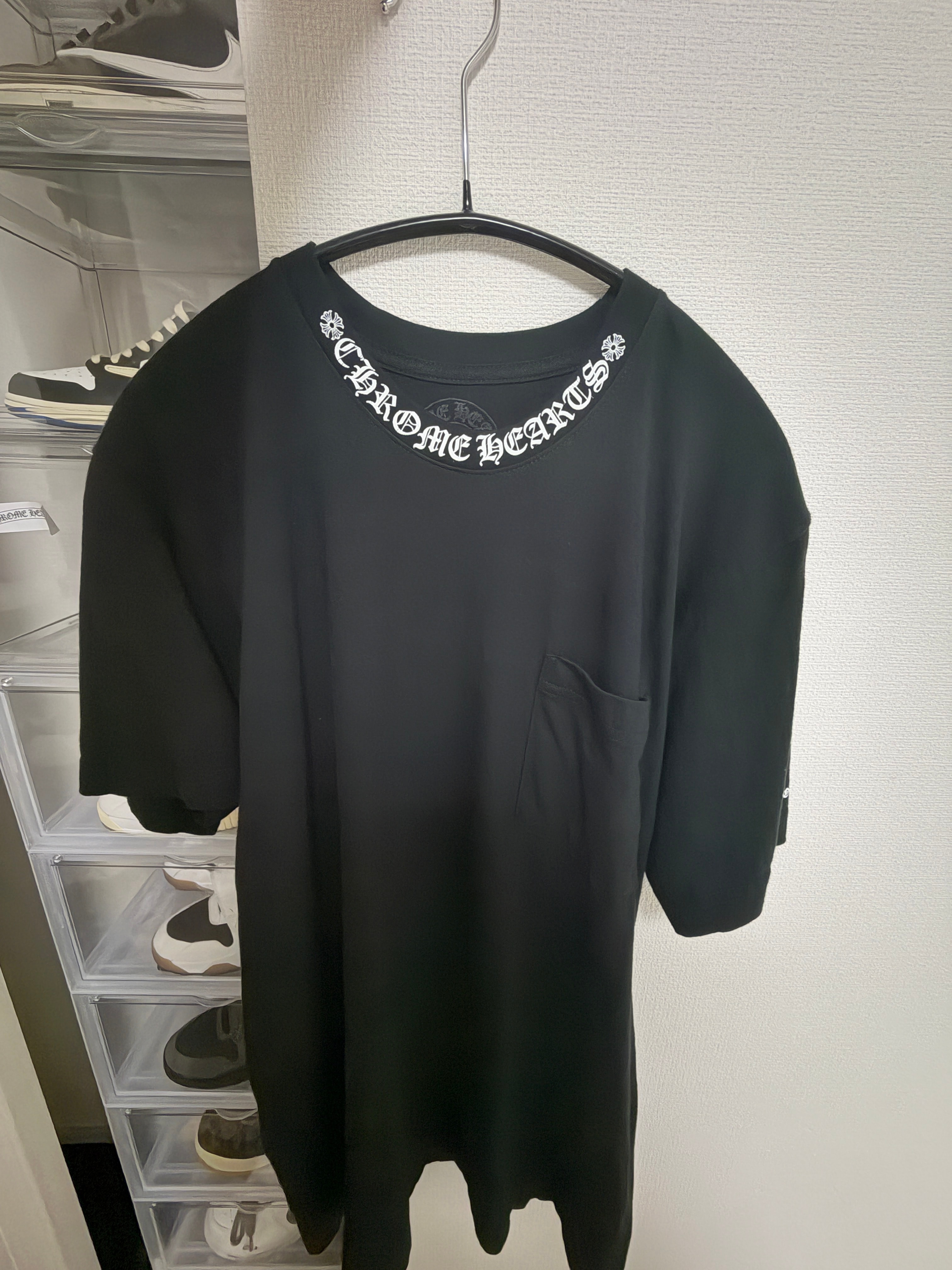 Chrome Hearts Neck Logo S/S T-Shirt "Black/White"