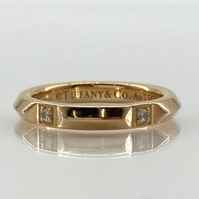 TIFFANY&Co.(ティファニー) トゥルーバンド 5Pダイヤモンド Au750 #5号 リング・指輪 2.97g ゴールド