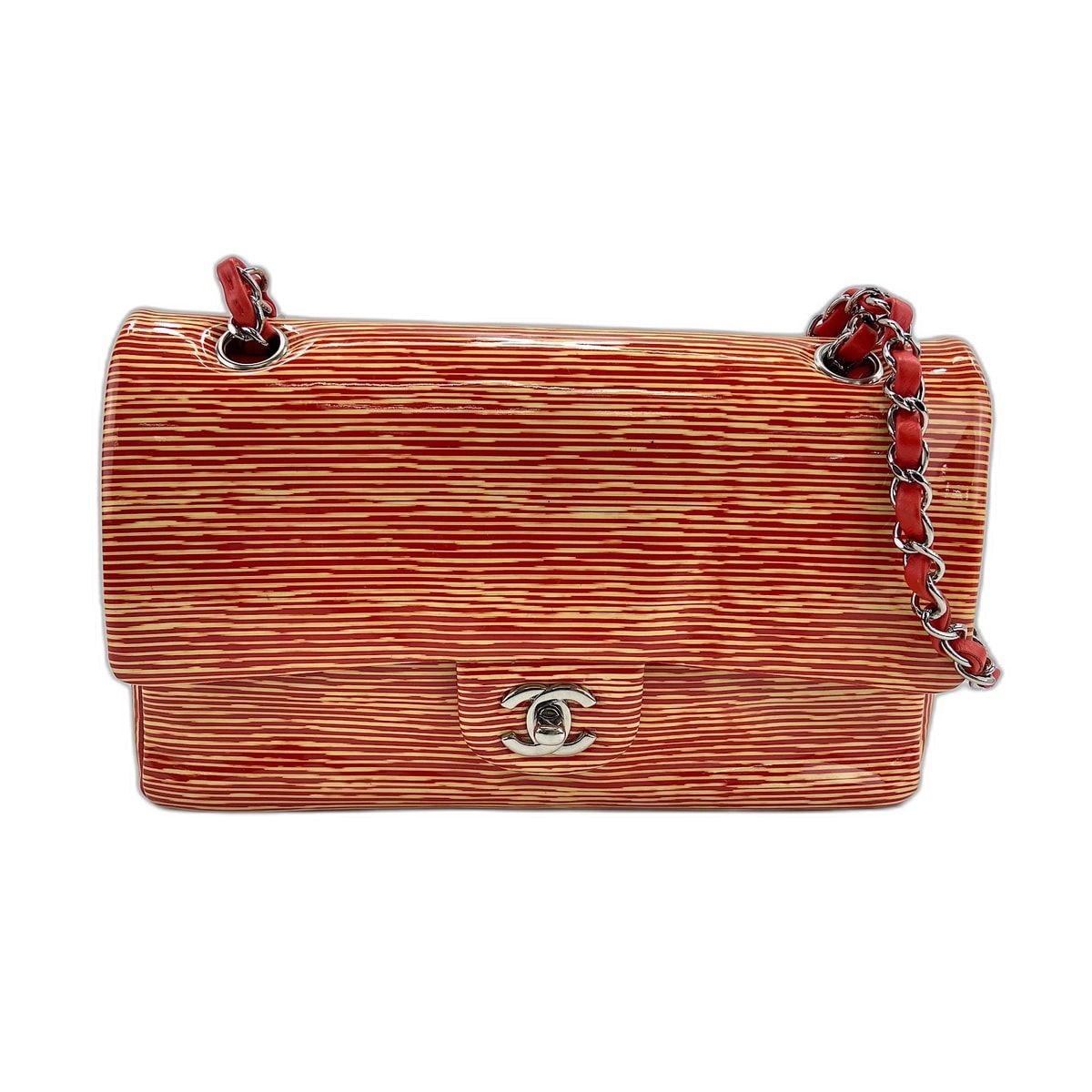 シャネル CHANEL ストライプ ショルダーバッグ【中古】