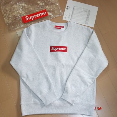 Supreme Box Logo Crewneck Sweatshirt "Ash Grey" (18FW)