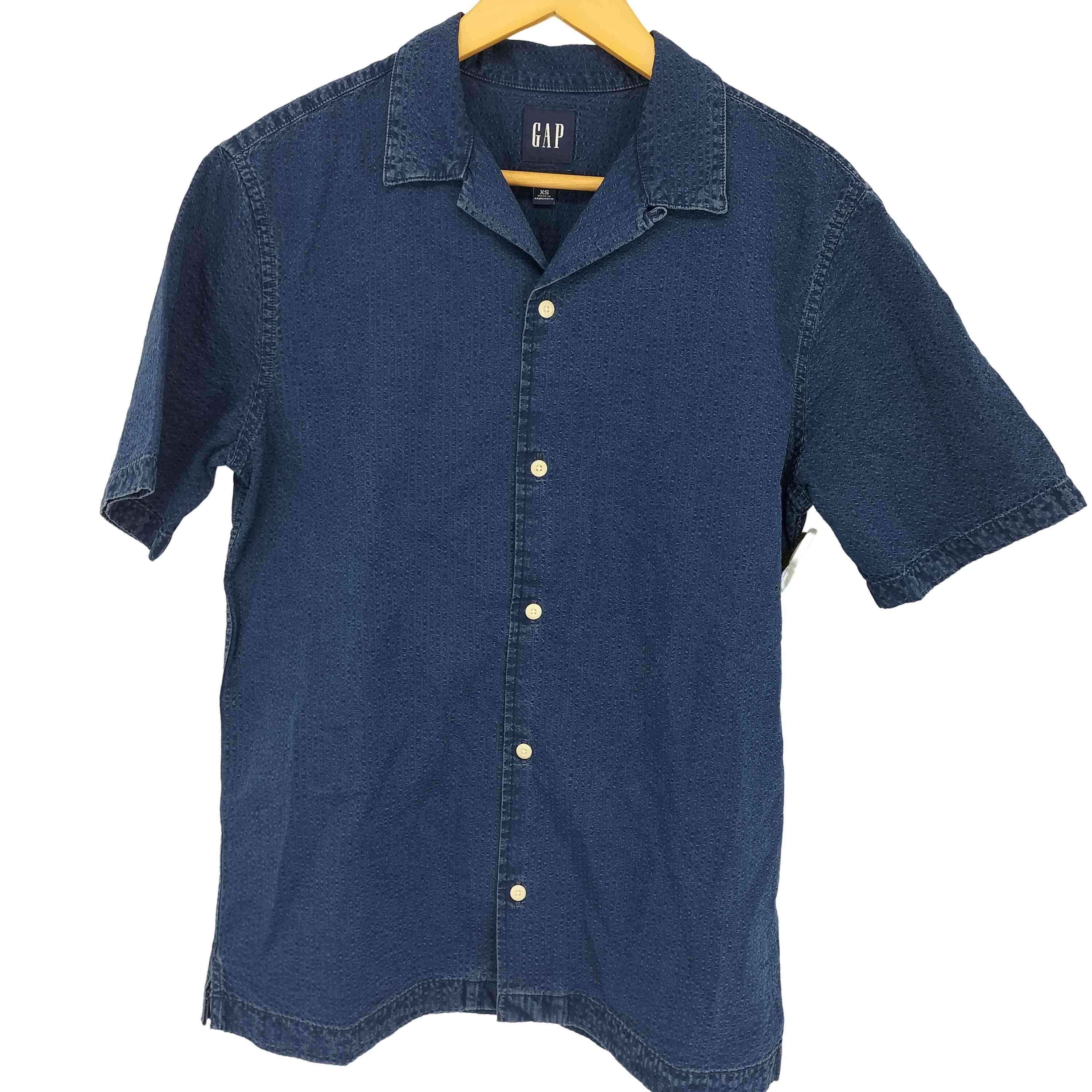 STANDARD FIT S/S SEERSUCKER SHIRT オープンカラー シアサッカー シャツ【1137927266642】