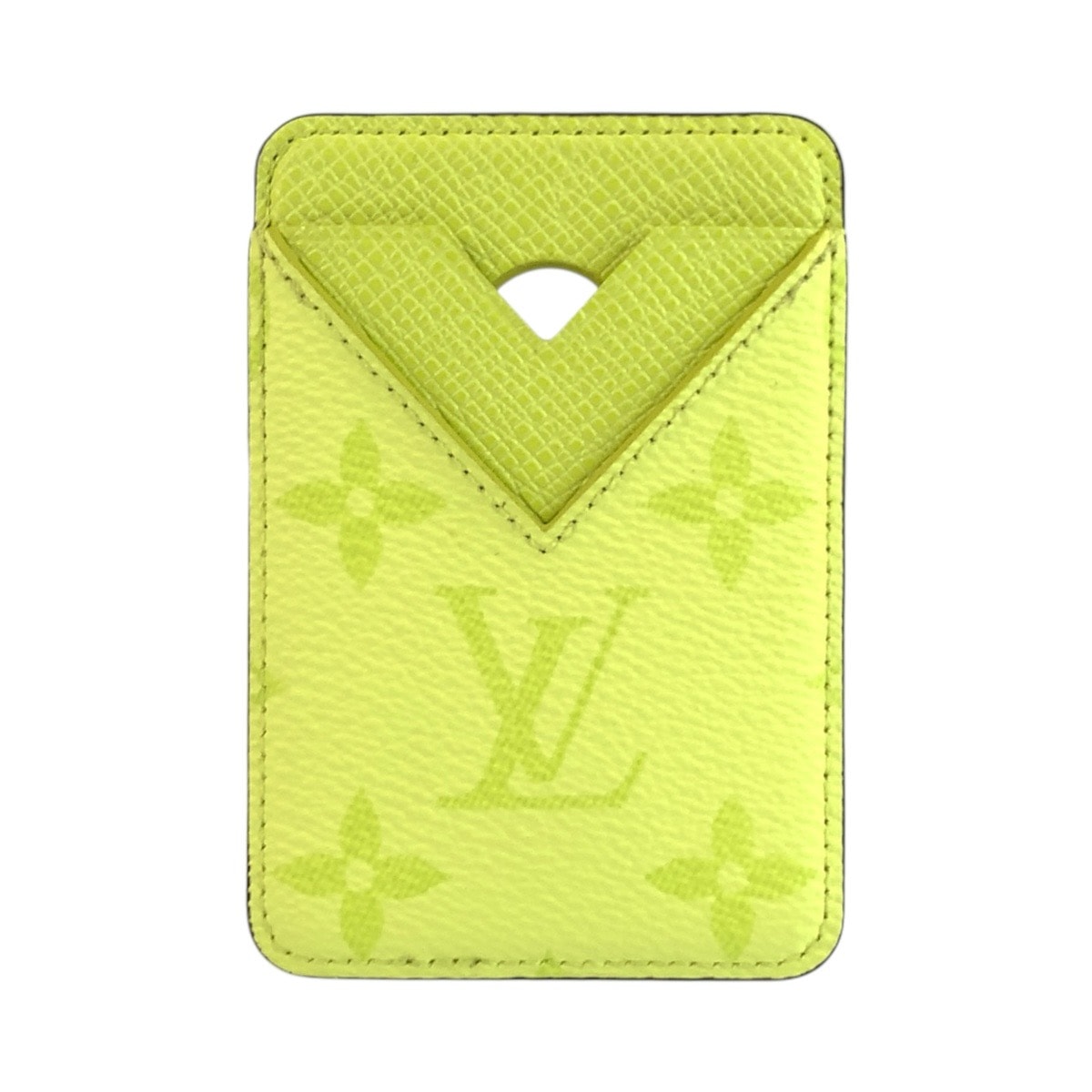超美品 LOUIS VUITTON ルイヴィトン モノグラム ポルト カルト マグネット イエロー レザー カードケース MagSafe対応 602365 【中古】