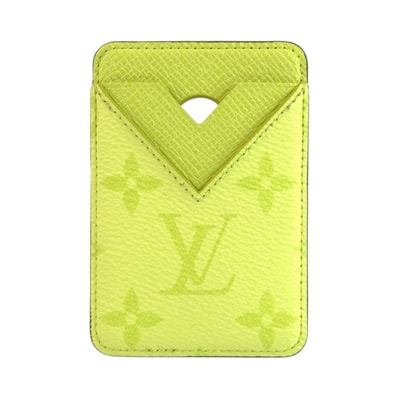 超美品 LOUIS VUITTON ルイヴィトン モノグラム ポルト カルト マグネット イエロー レザー カードケース MagSafe対応 602365 【中古】