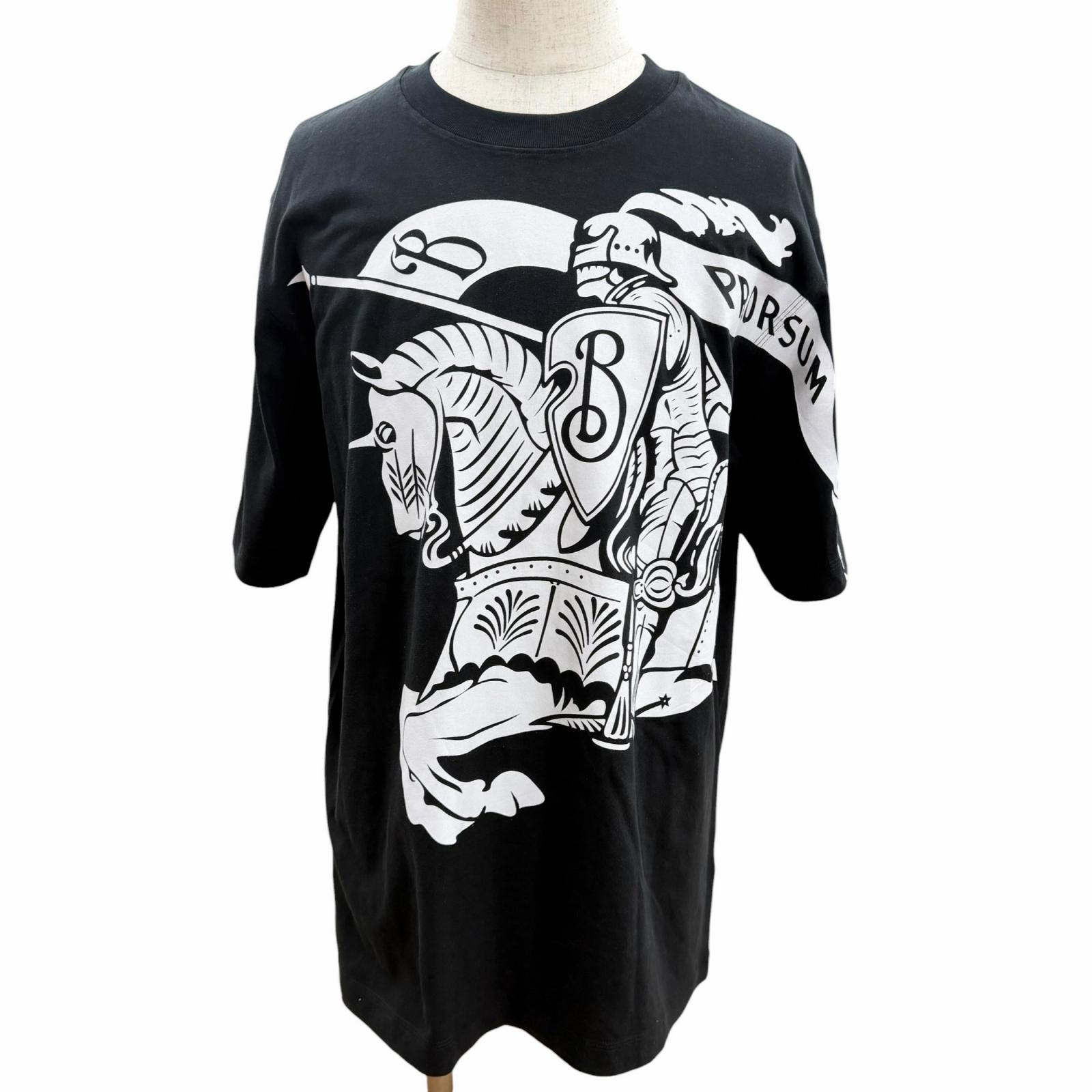 未使用品 バーバリー 半袖Tシャツ EKD T-SHIRT ブラック メンズ