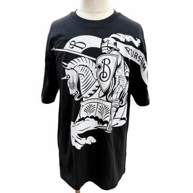 未使用品 バーバリー 半袖Tシャツ EKD T-SHIRT ブラック メンズ