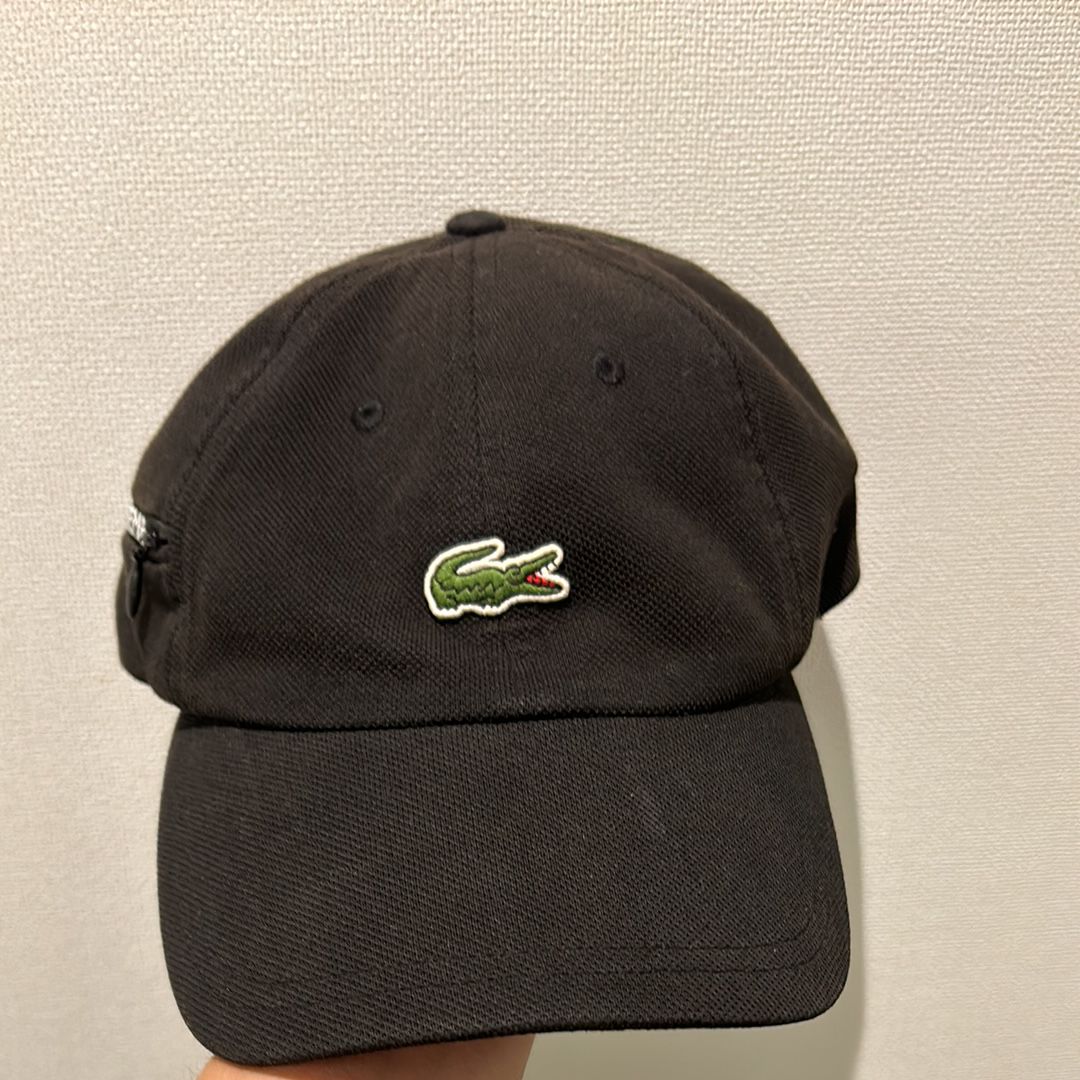 Supreme / Lacoste Pique 6-Panel "Black"