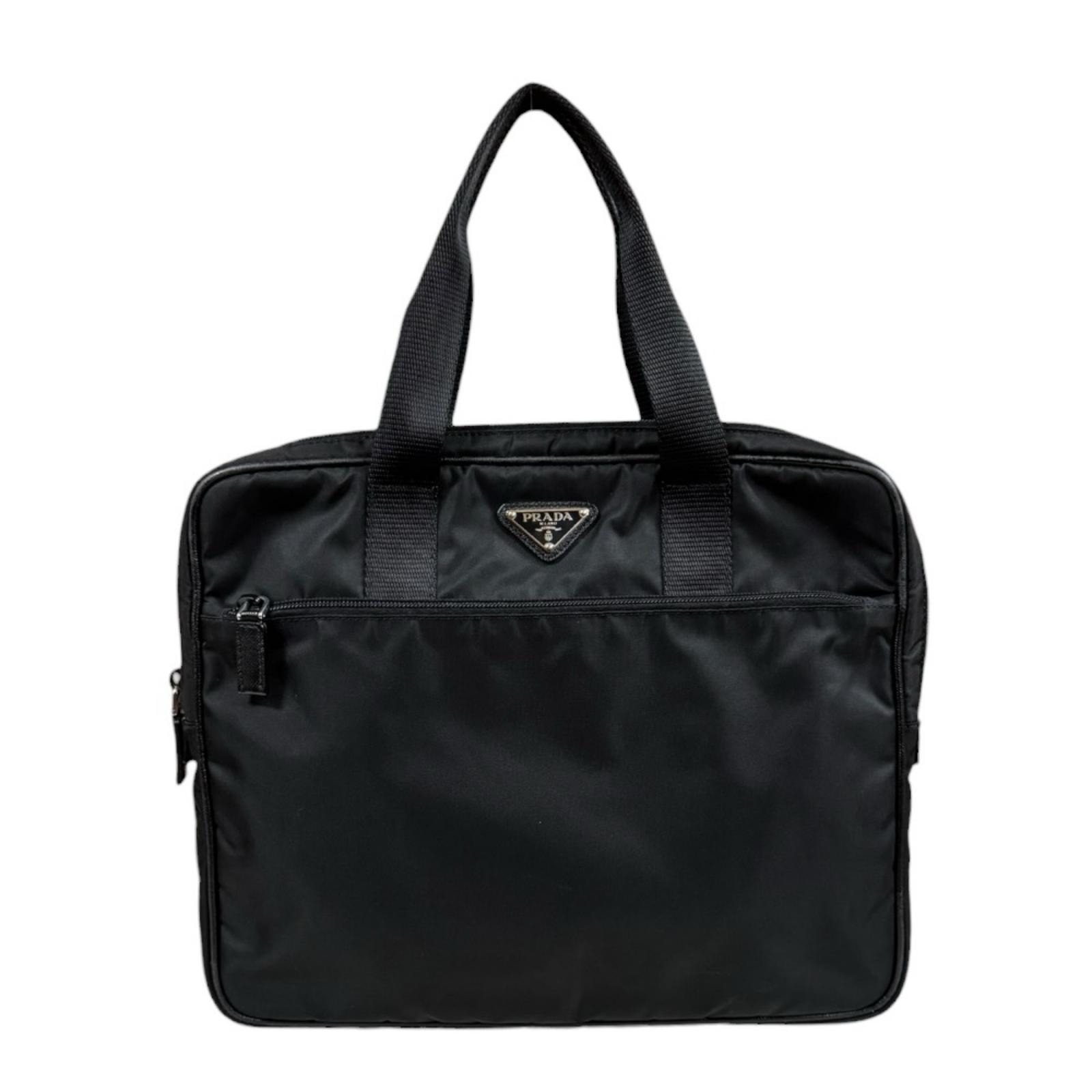 プラダ ビジネスバッグ ナイロン VA0609 ブラック メンズ PRADA  中古