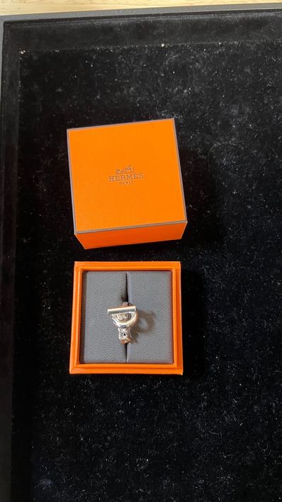 Hermes Croisette Ring Large Model "Silver"
