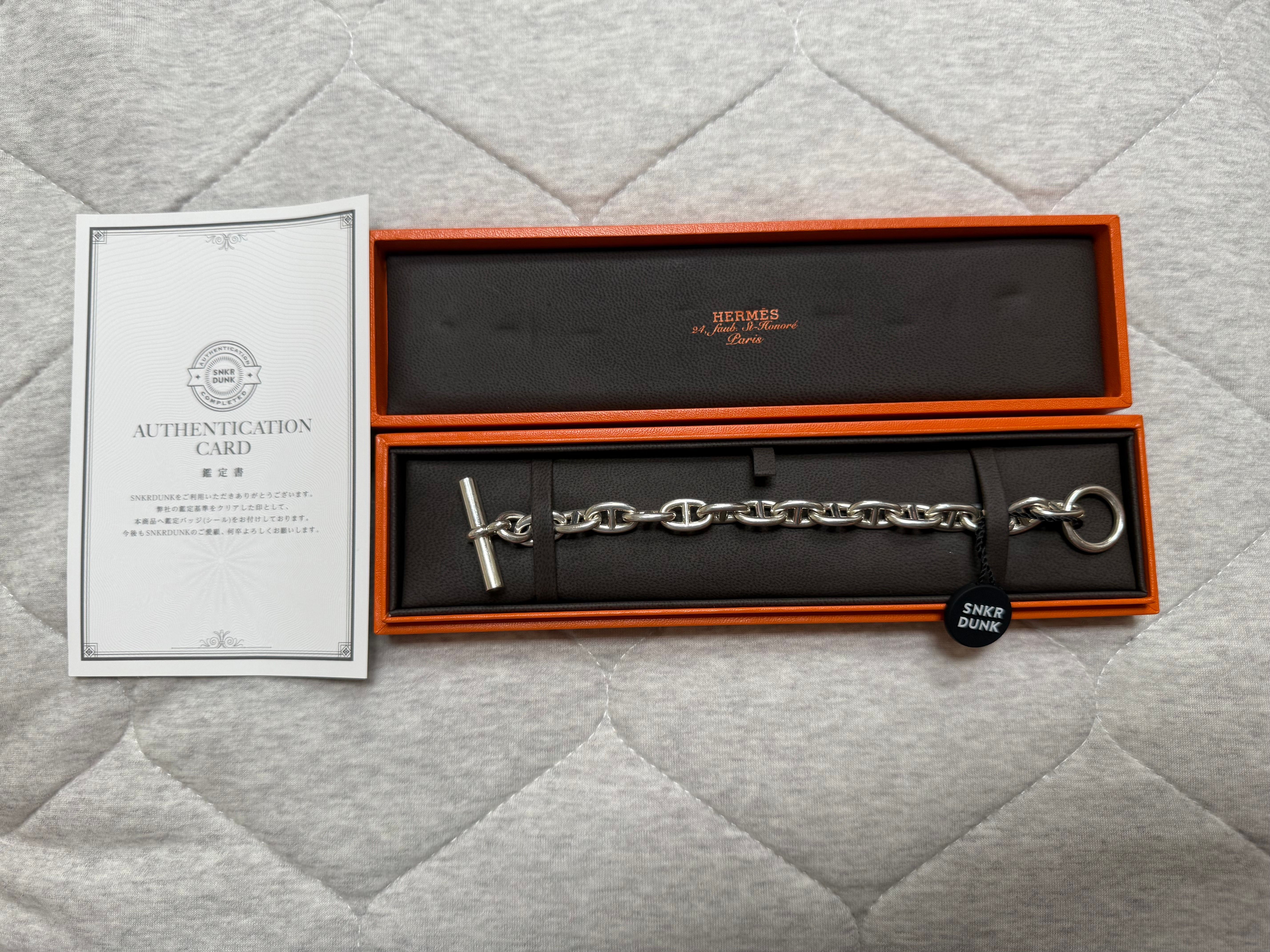 Hermes Chaine D'ancre MM Bracelet "Silver"