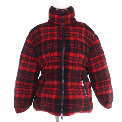 極美品 モンクレール ダウンジャケット DANUBE レッド レディース 0